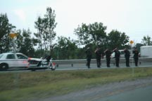 Police salute